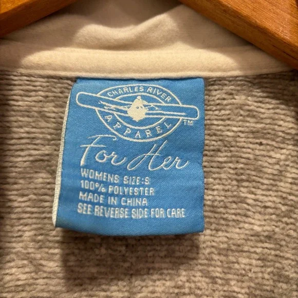 Charles River Washington University St Louis Fleece Pullover 1/4 Zip Women's S - Picture 3 of 8